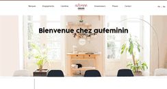 Desktop Screenshot of corporate.aufeminin.com